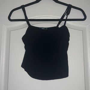 black shein top small simple cute